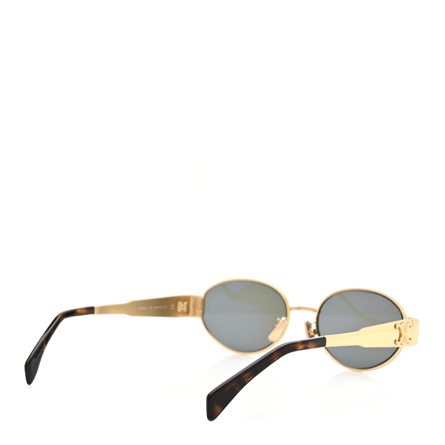 Celine Metal Triomphe 01 Sunglasses CL40235U Gold Green 4 of 7