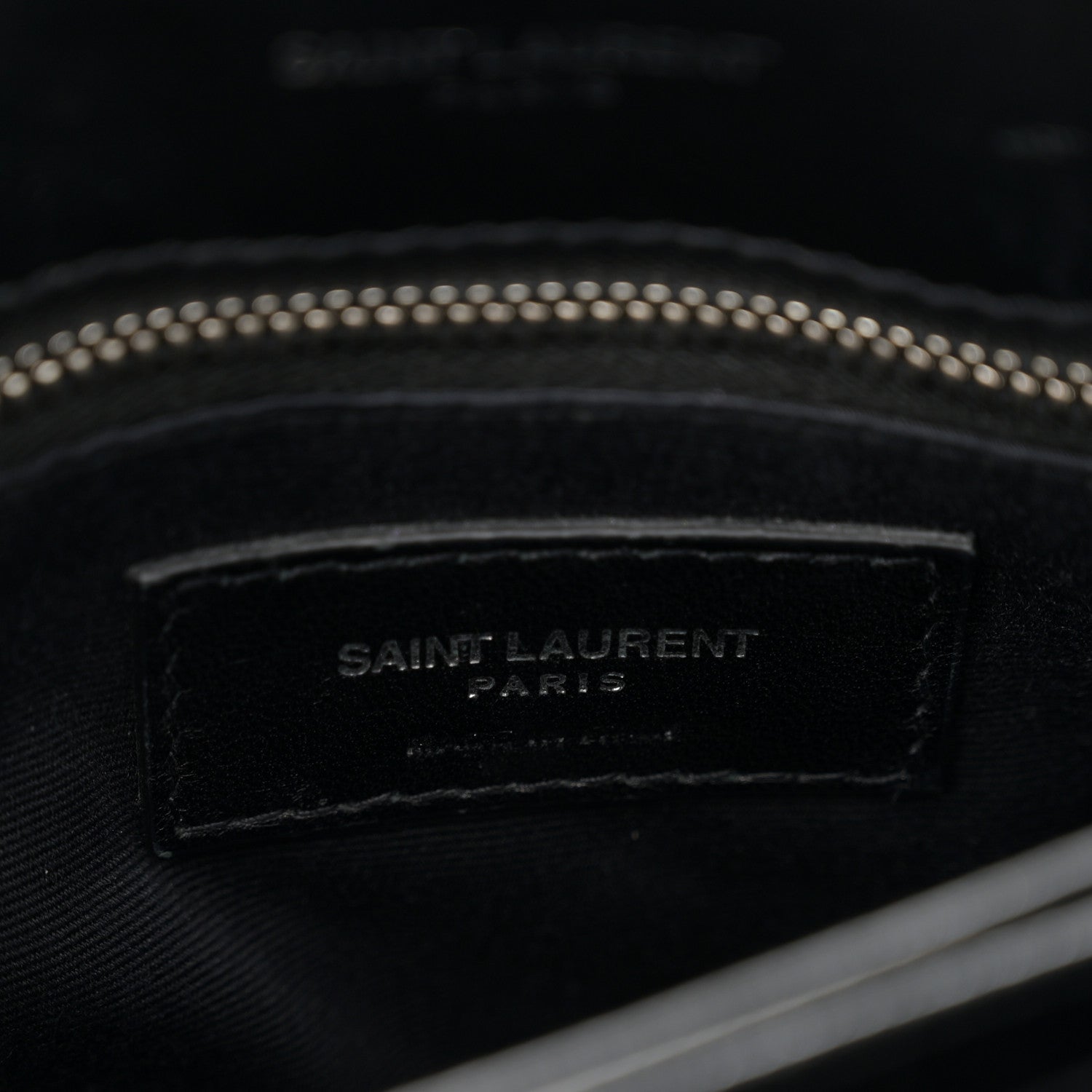 Saint Laurent Calfskin Y Quilted Monogram Toy Loulou Crossbody Bag Black 6 of 12