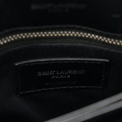 Saint Laurent Calfskin Y Quilted Monogram Toy Loulou Crossbody Bag Black 6 of 12
