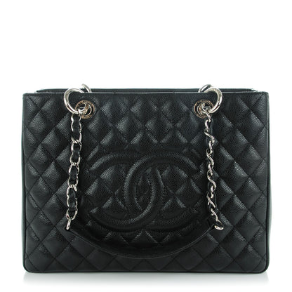 Chanel Caviar Quilted Grand Shopping Tote GST Black 1 of 7