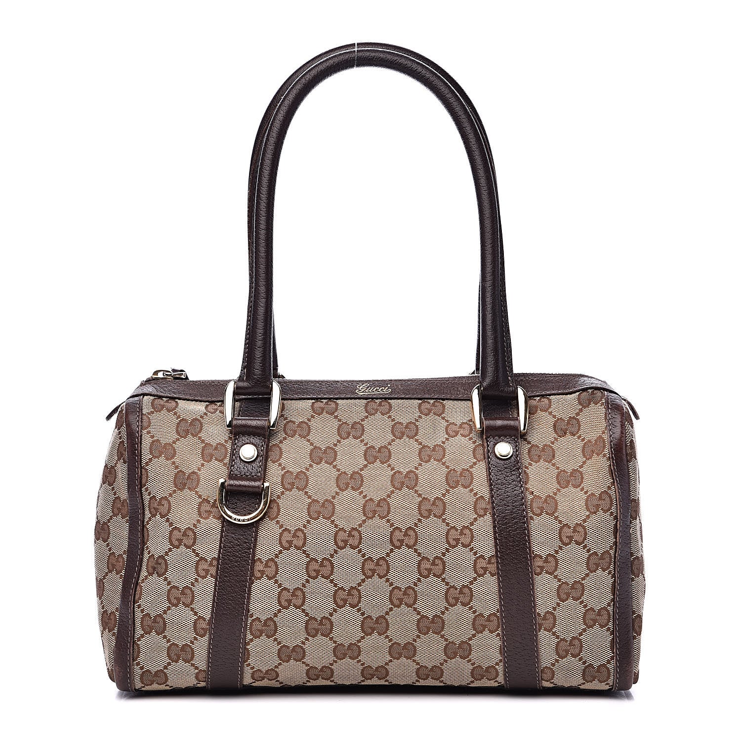 Gucci Monogram Small Abbey Boston Dark Brown 1 of 19