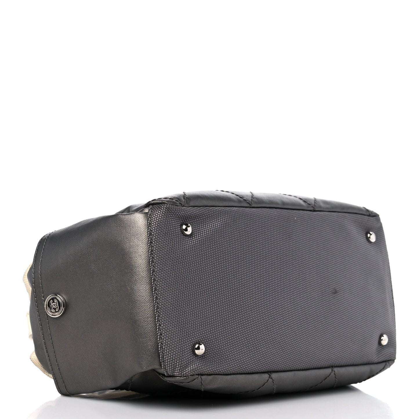 Coated Canvas Paris Biarritz Hobo Silver