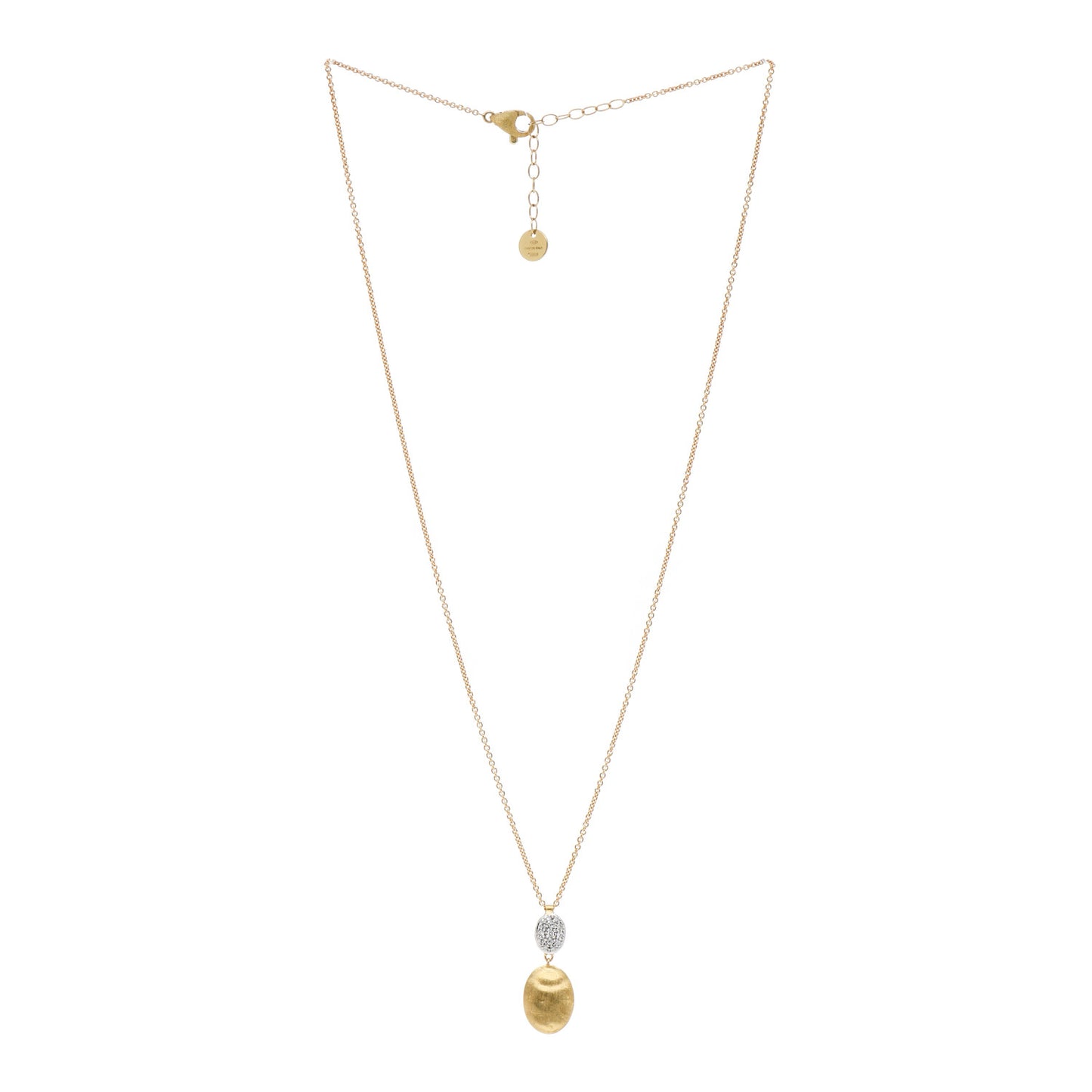 18K Yellow Gold Diamond Siviglia Drop Necklace