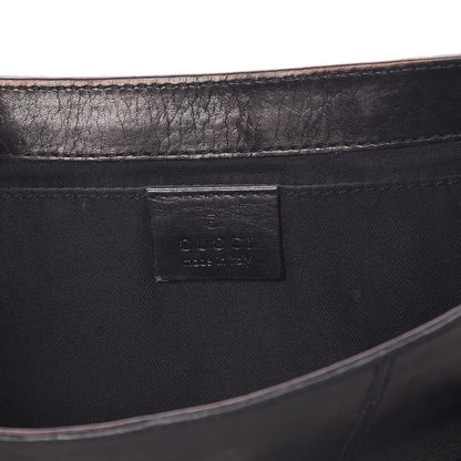 Gucci Calfskin Horsebit Chain Clutch Black 6 of 16