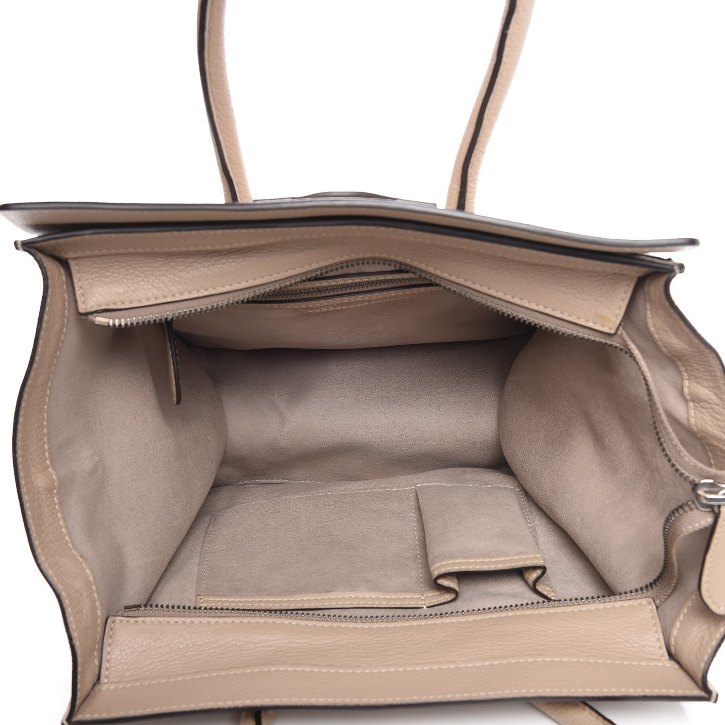 Drummed Calfskin Mini Luggage Dune