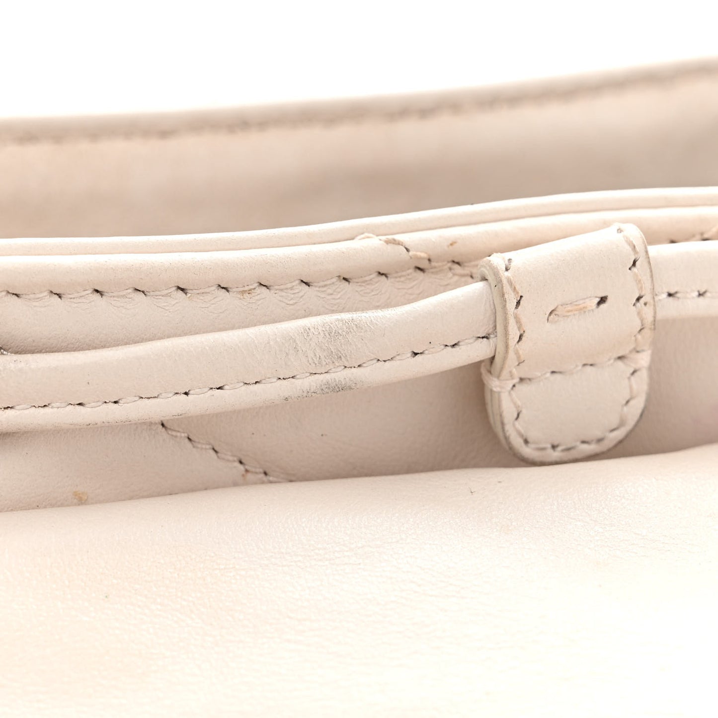 Calfskin Y Quilted Monogram Small Loulou Backpack Cream Souffle