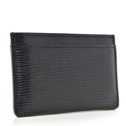 Louis Vuitton Epi Card Holder Black 3 of 7