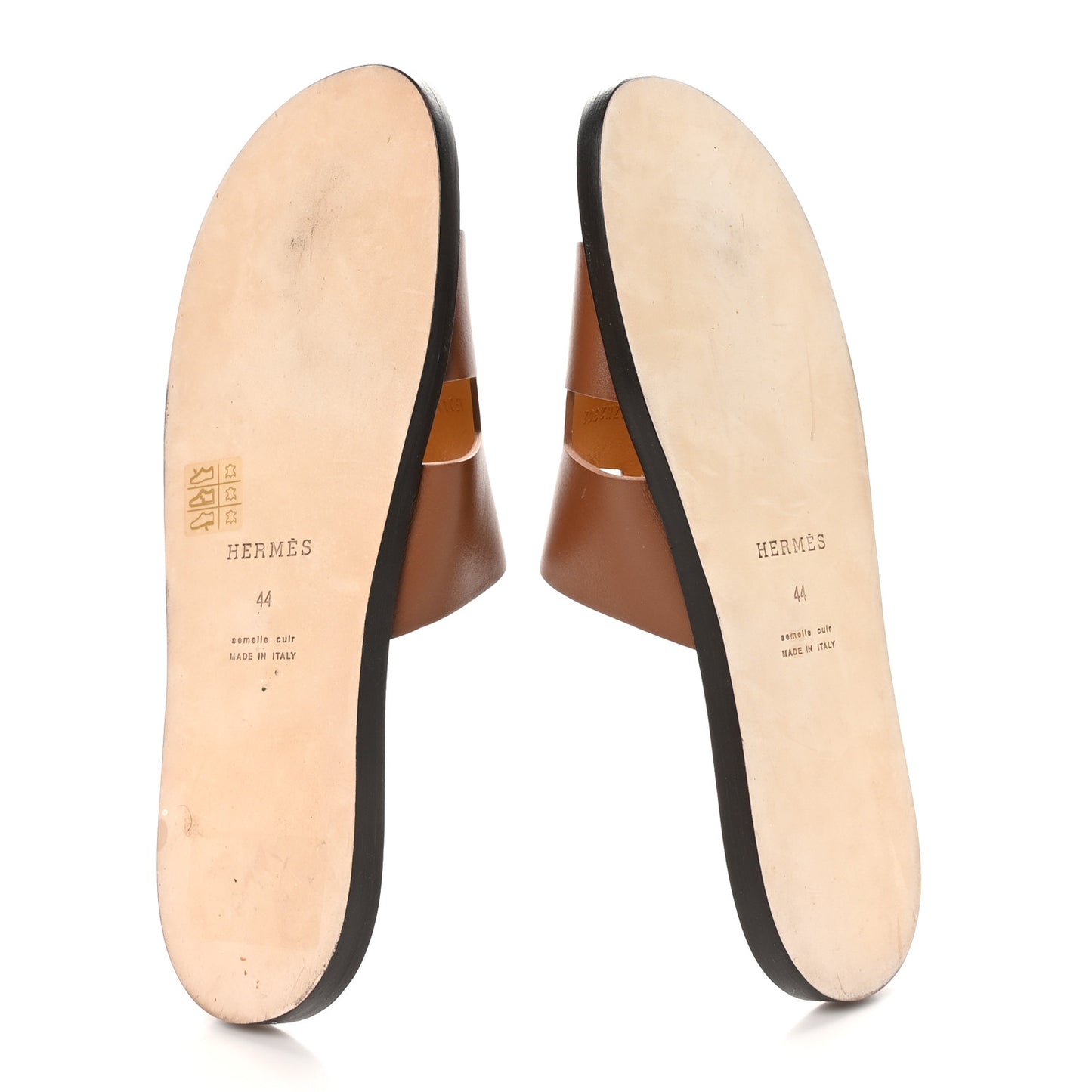 Calfskin Mens Izmir Sandals 44 Gold