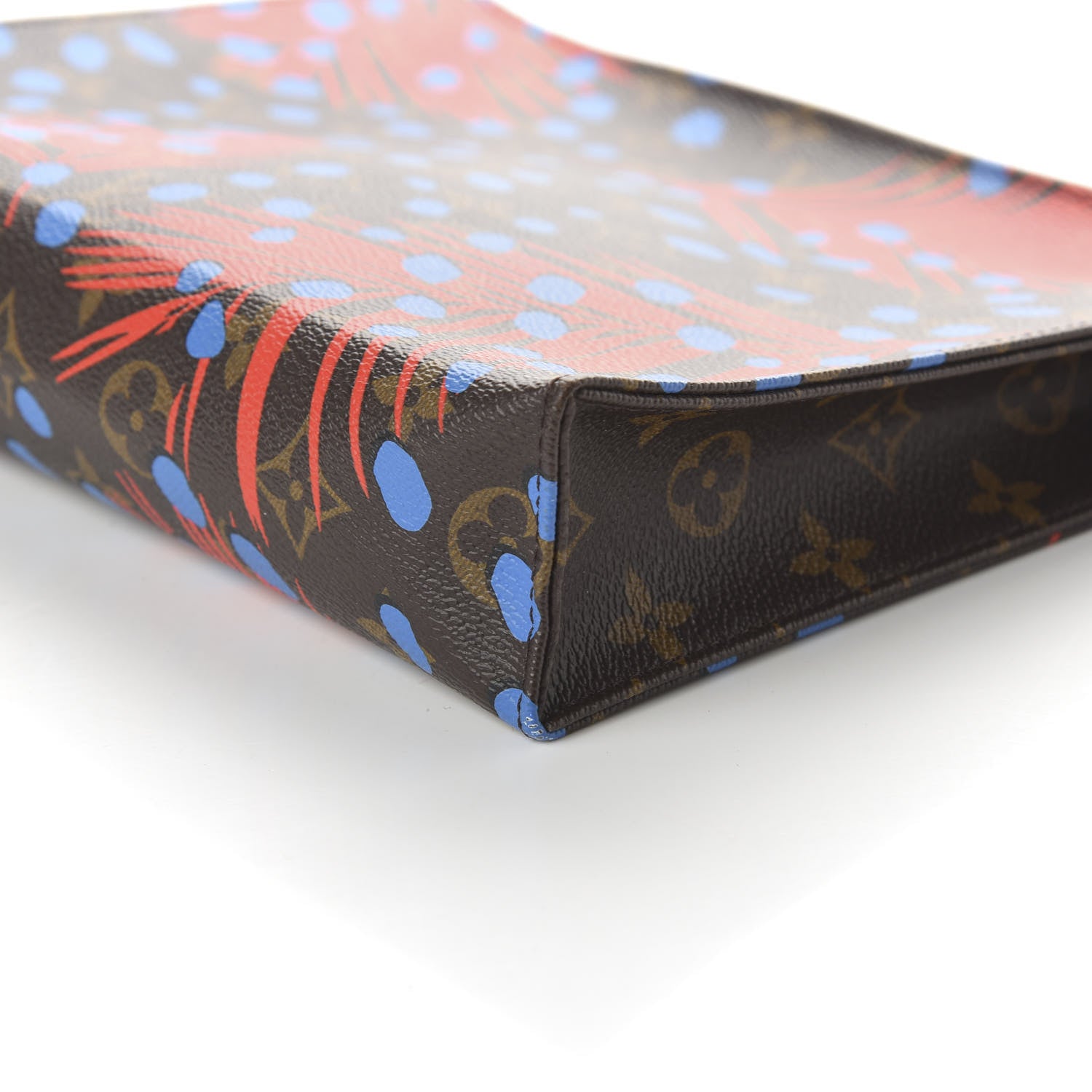 Louis Vuitton Monogram Jungle Dots Toiletry Pouch 26 Coquelicot Denim 7 of 9