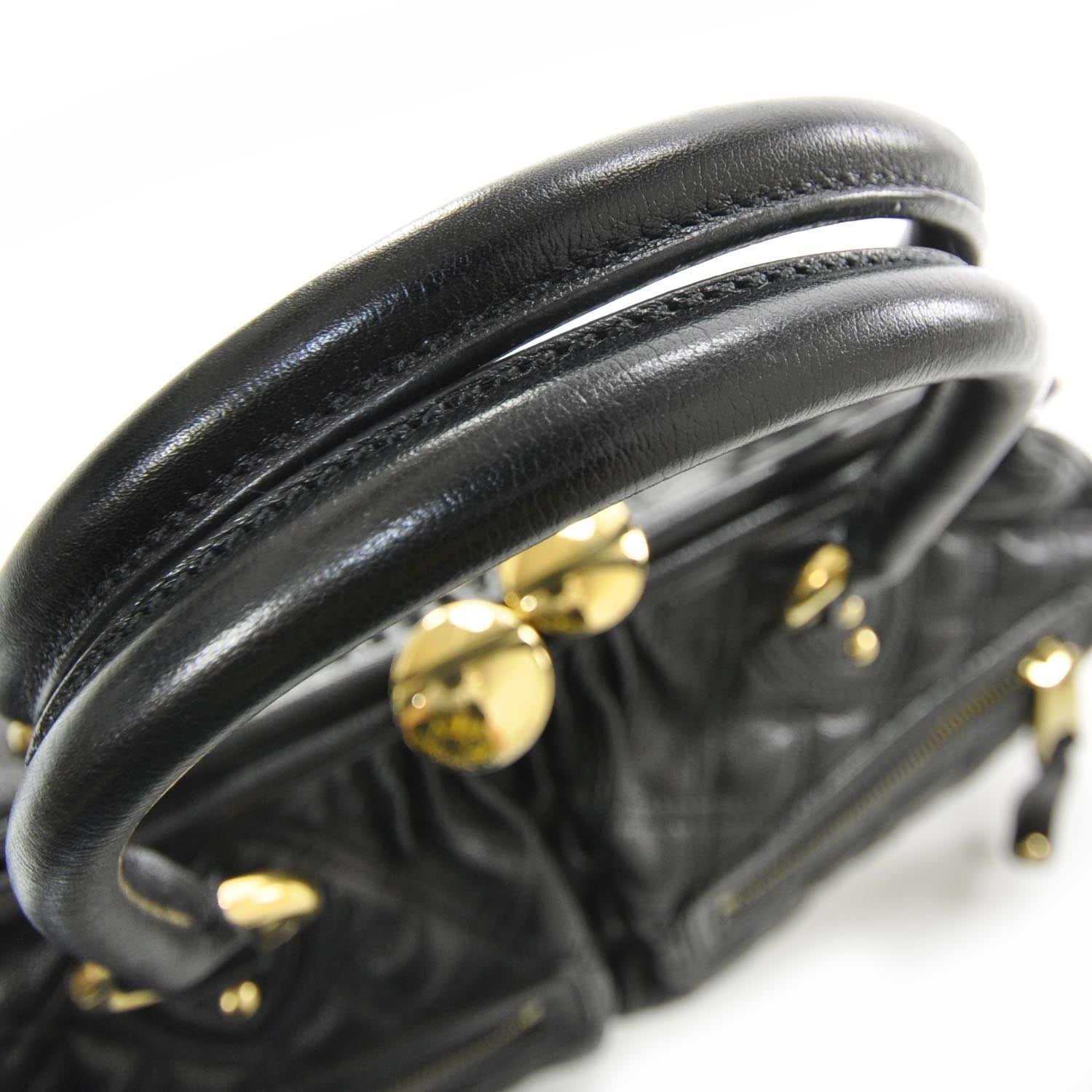 Marc Jacobs Quilted Leather East West Stam Bag Black 4 of 10