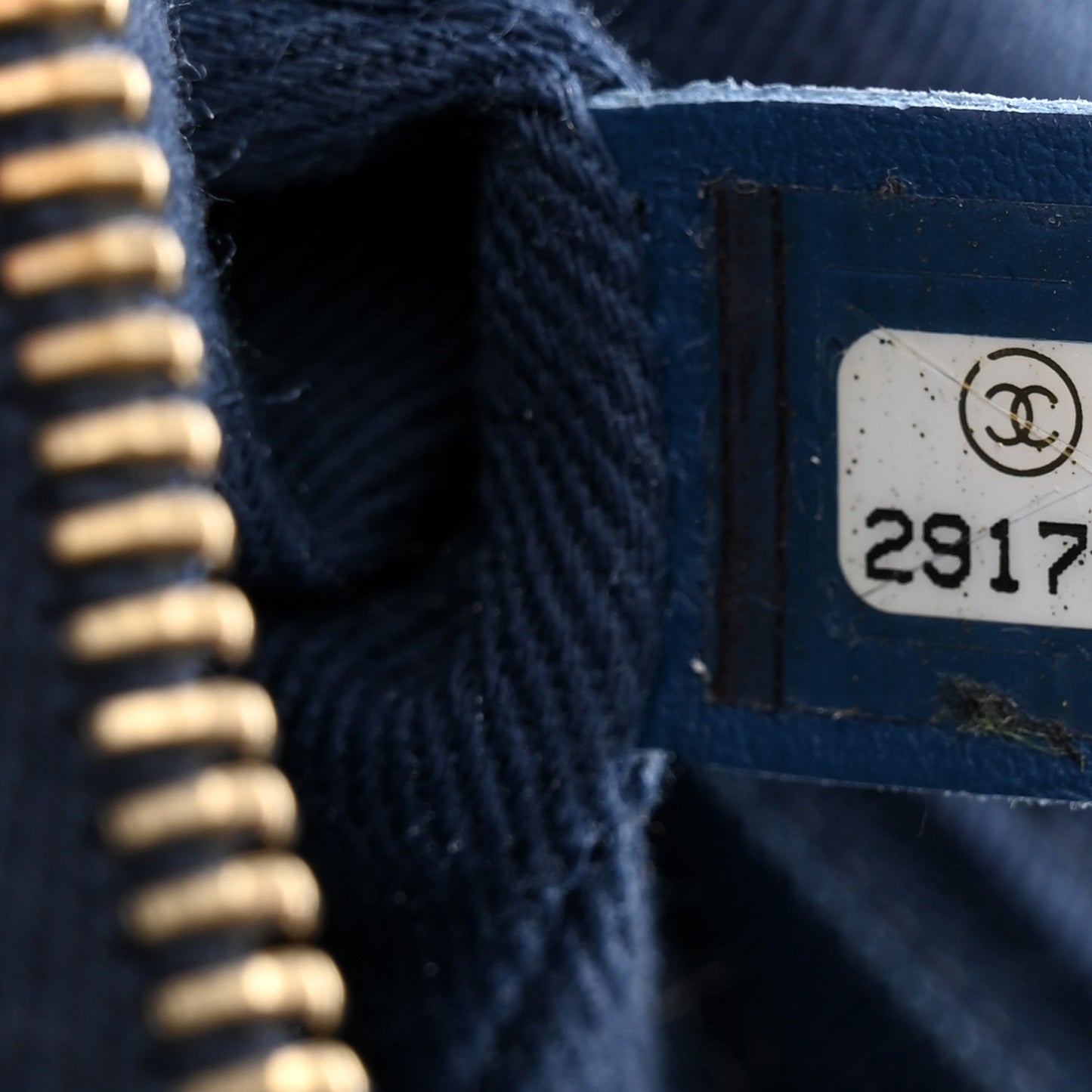 Denim Quilted CC Denim Trip Bowling Bag Blue