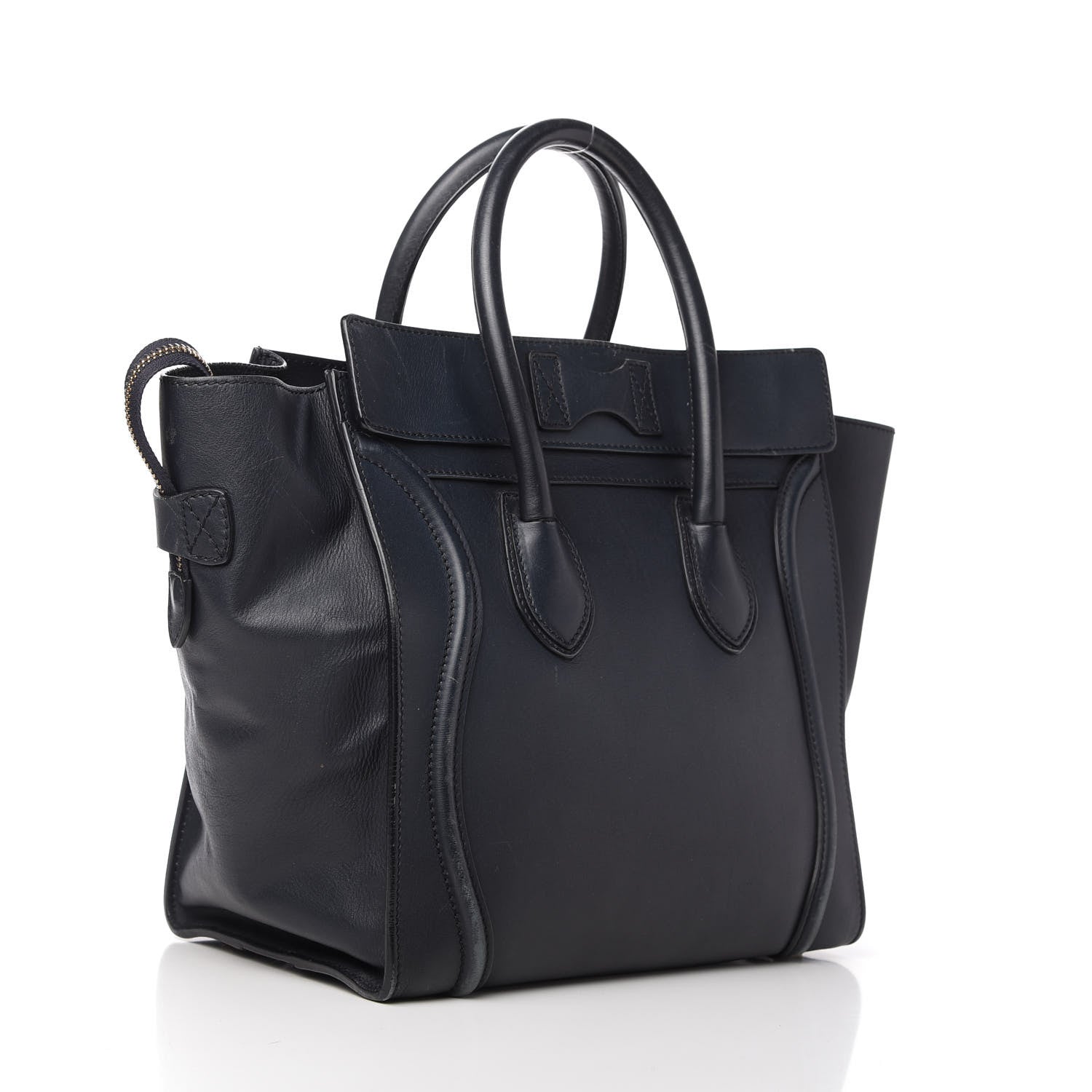 Celine Smooth Calfskin Mini Luggage Navy Blue 3 of 10