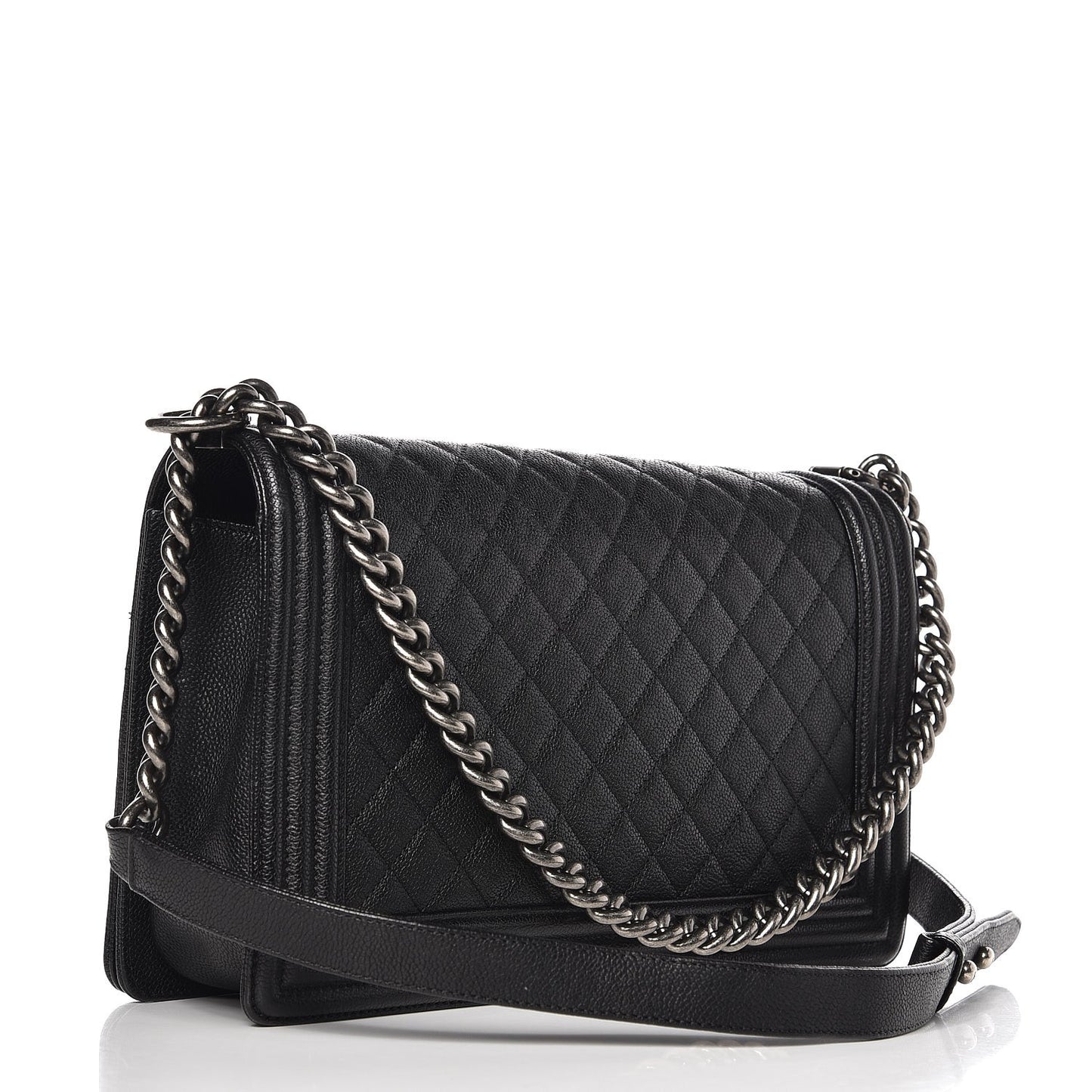 Caviar Quilted New Medium Boy Flap Black