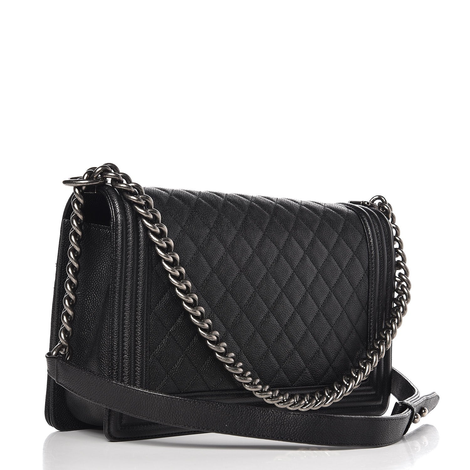 Chanel Caviar Quilted New Medium Boy Flap Black 3 of 10