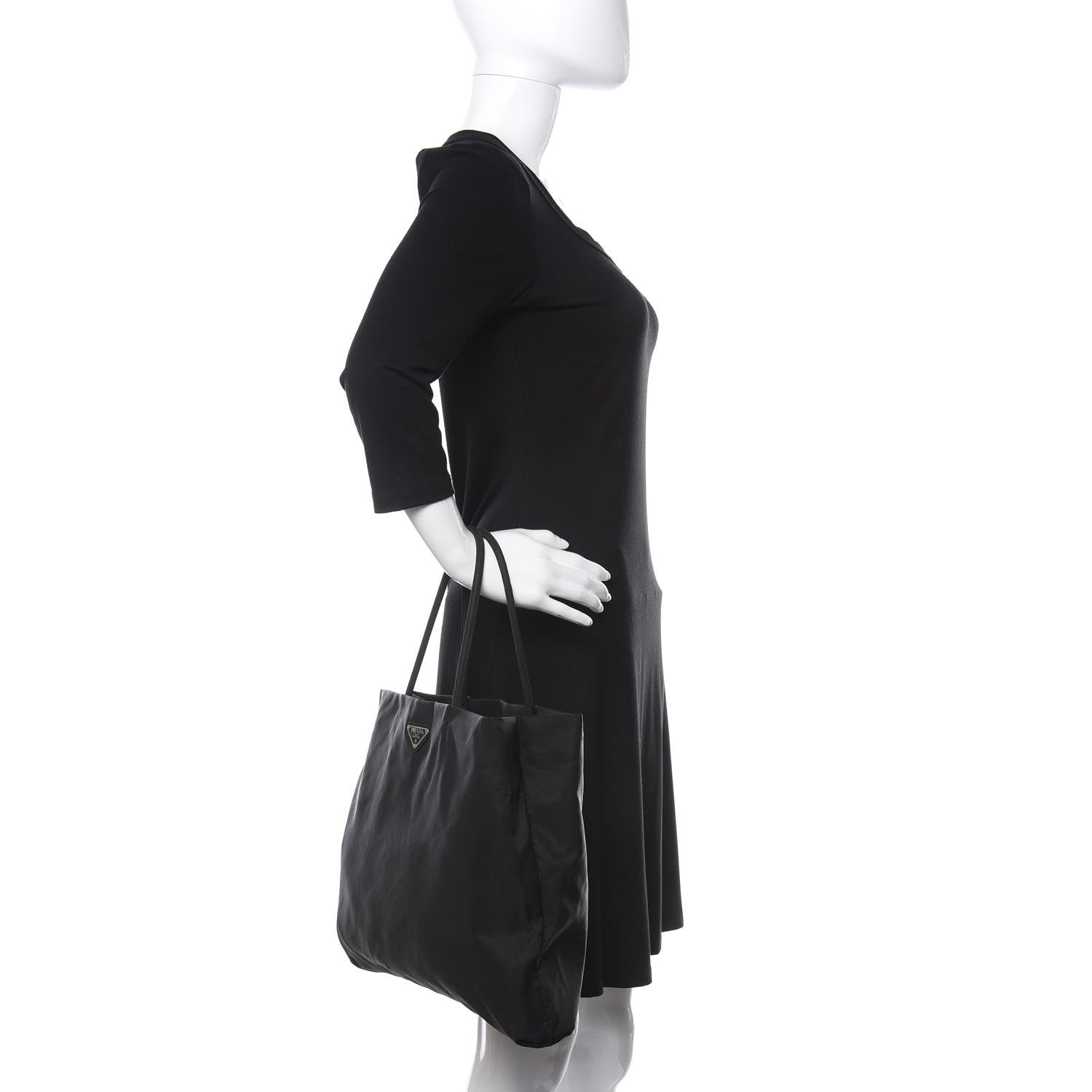 Prada Tessuto Nylon Tote Black 2 of 11