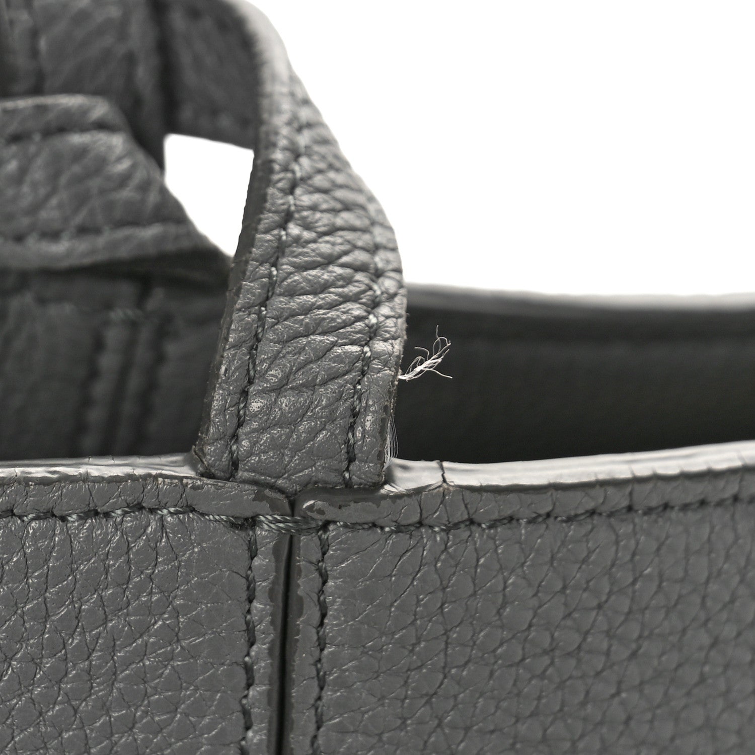 Celine Baby Grained Calfskin Medium Tri-Fold Bag Grey 9 of 12