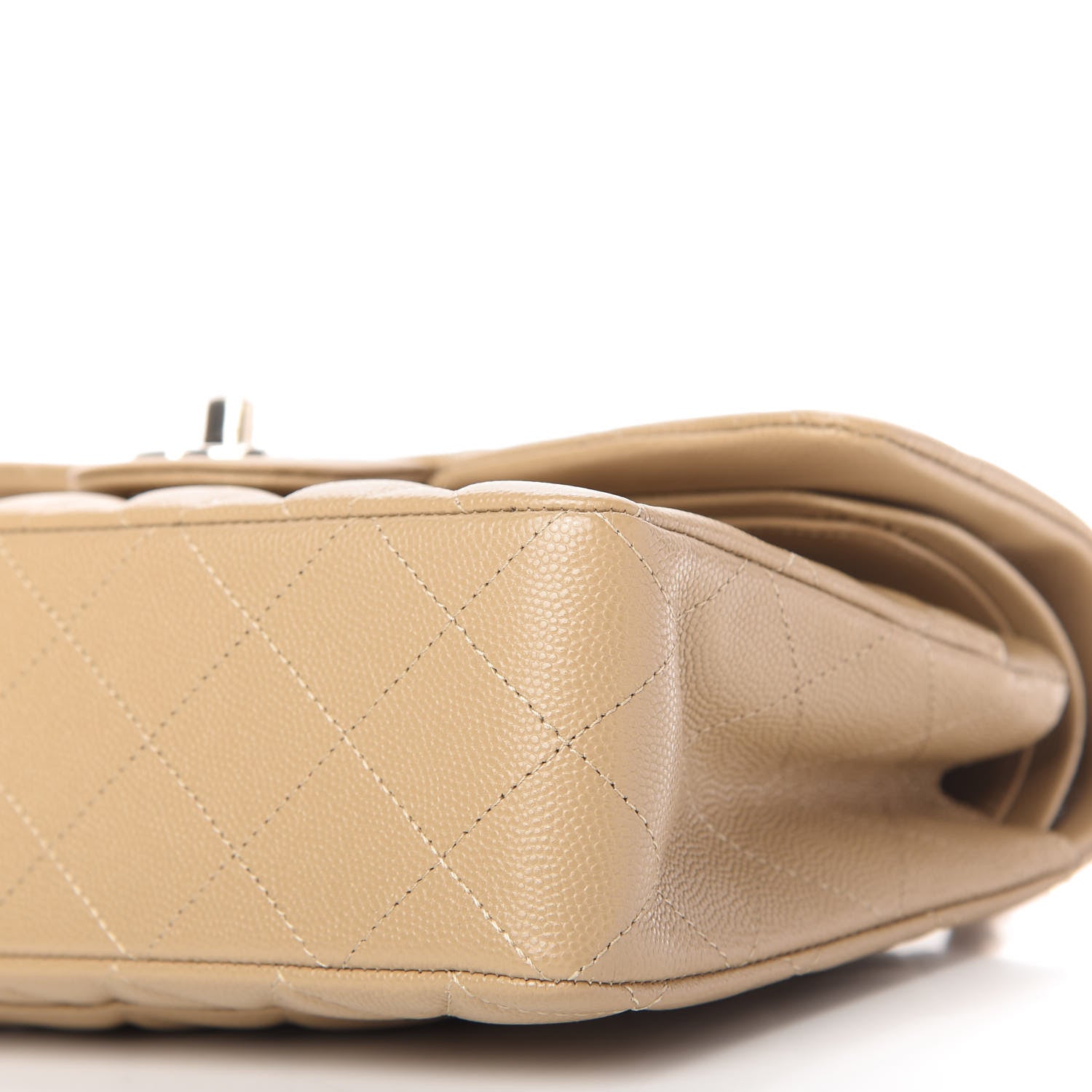 Chanel Caviar Quilted Small Double Flap Dark Beige 10 of 11