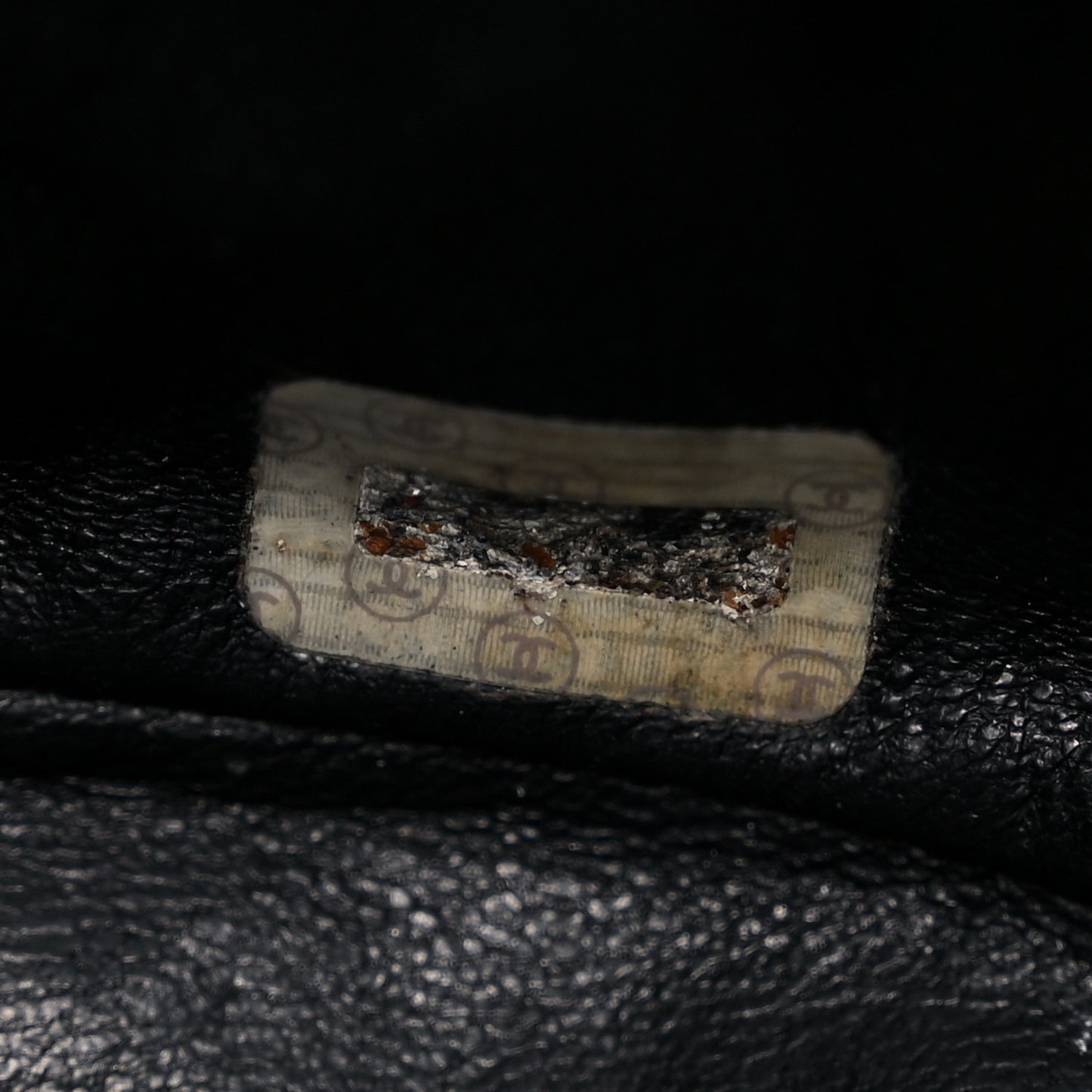 Lambskin Quilted Drawstring Backpack Black