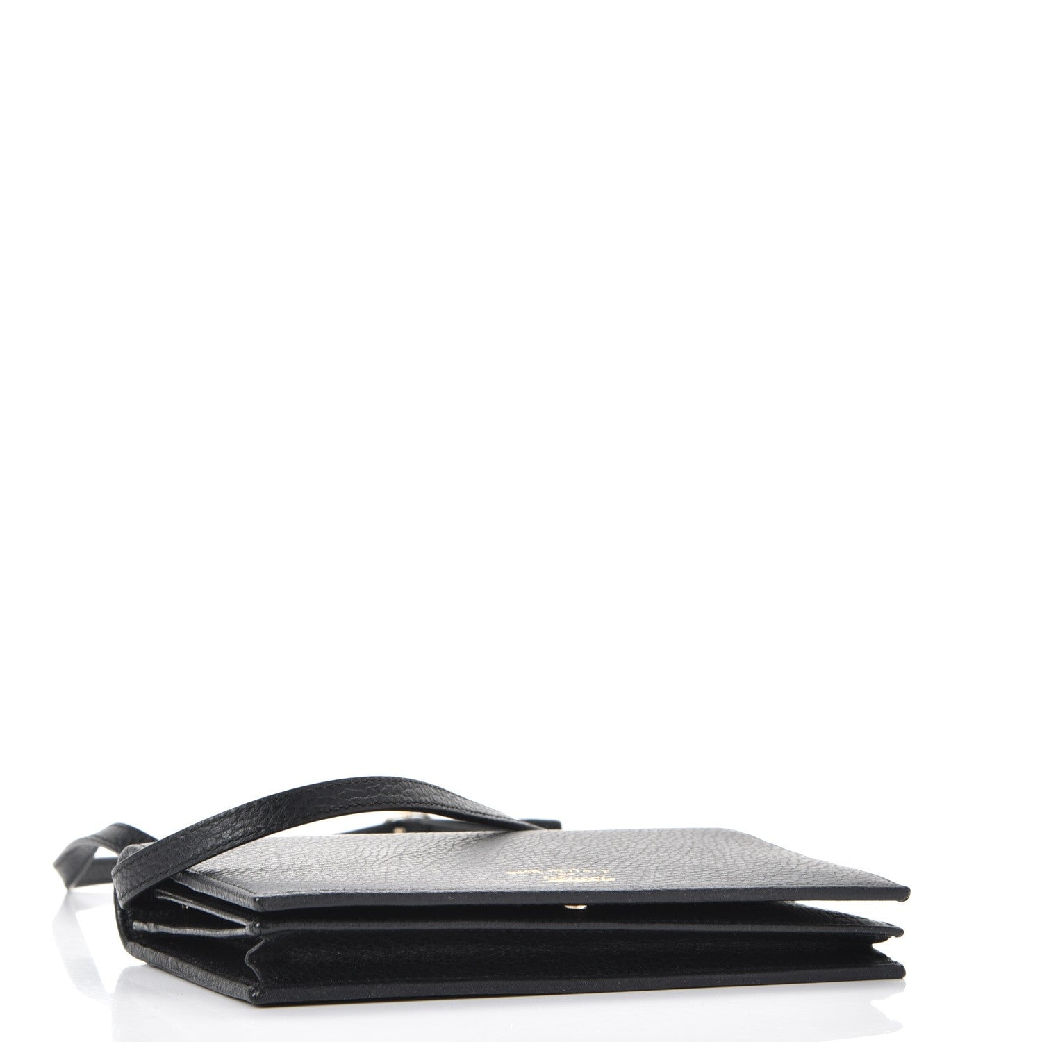 Gucci Dollar Calfskin Mini Swing Wallet Bag Black 4 of 8