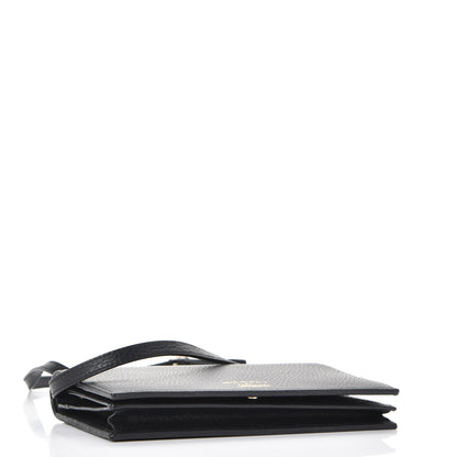 Gucci Dollar Calfskin Mini Swing Wallet Bag Black 4 of 8