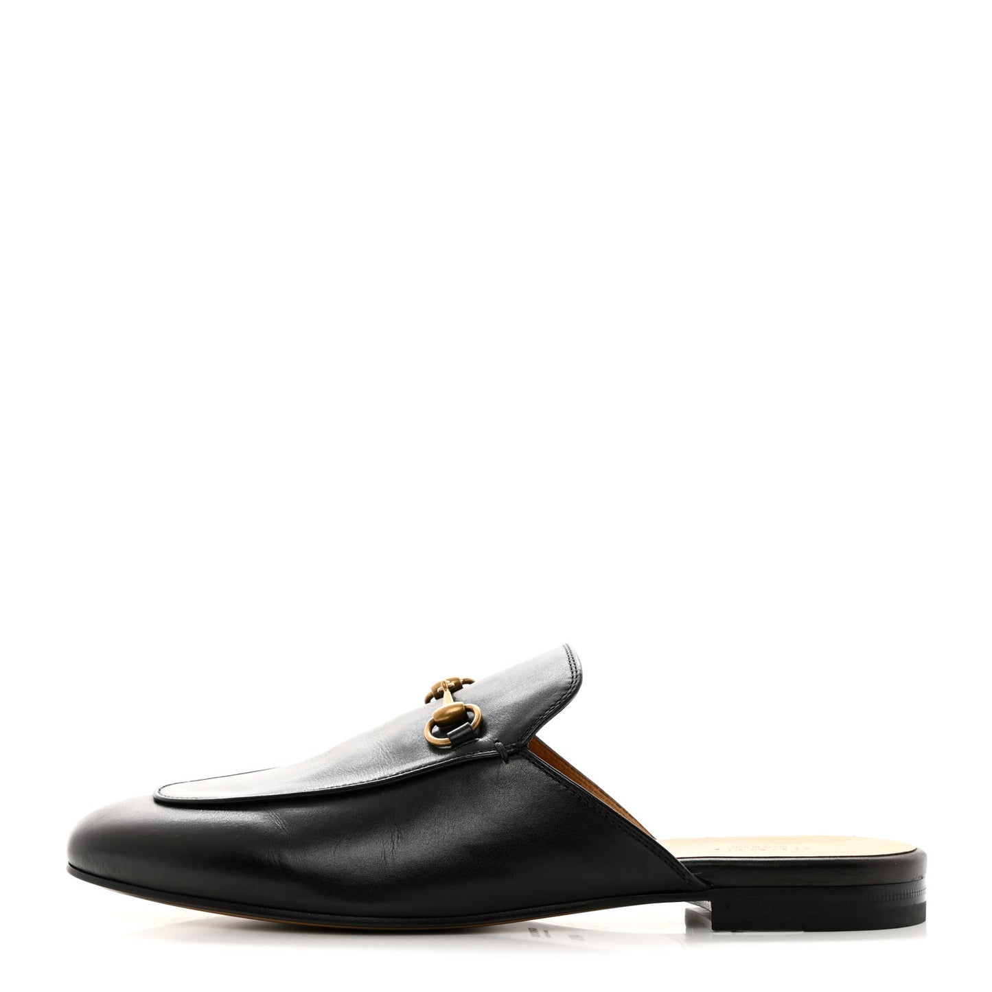 Calfskin Womens Princetown Slippers 40.5 Black
