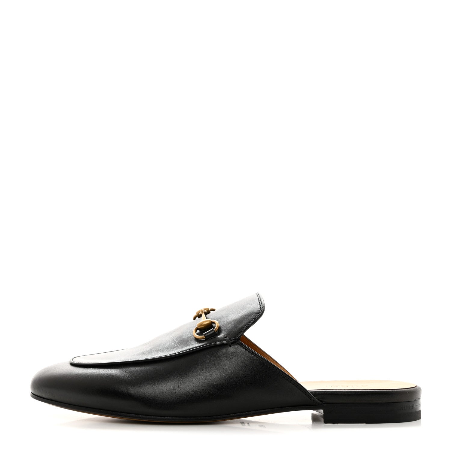 Gucci Calfskin Womens Princetown Slippers 40.5 Black 1 of 9