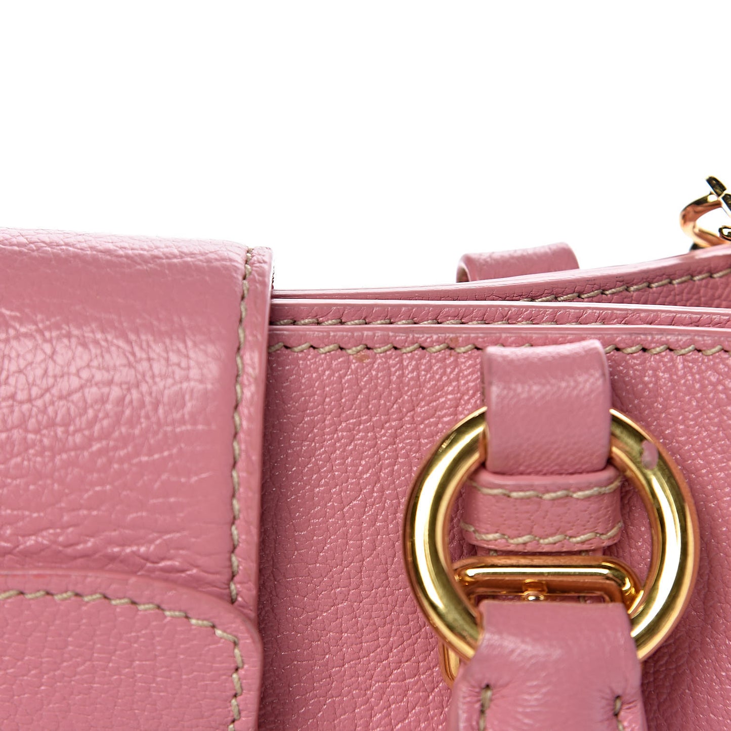 Goatskin Madras Shopping Tote Rosa