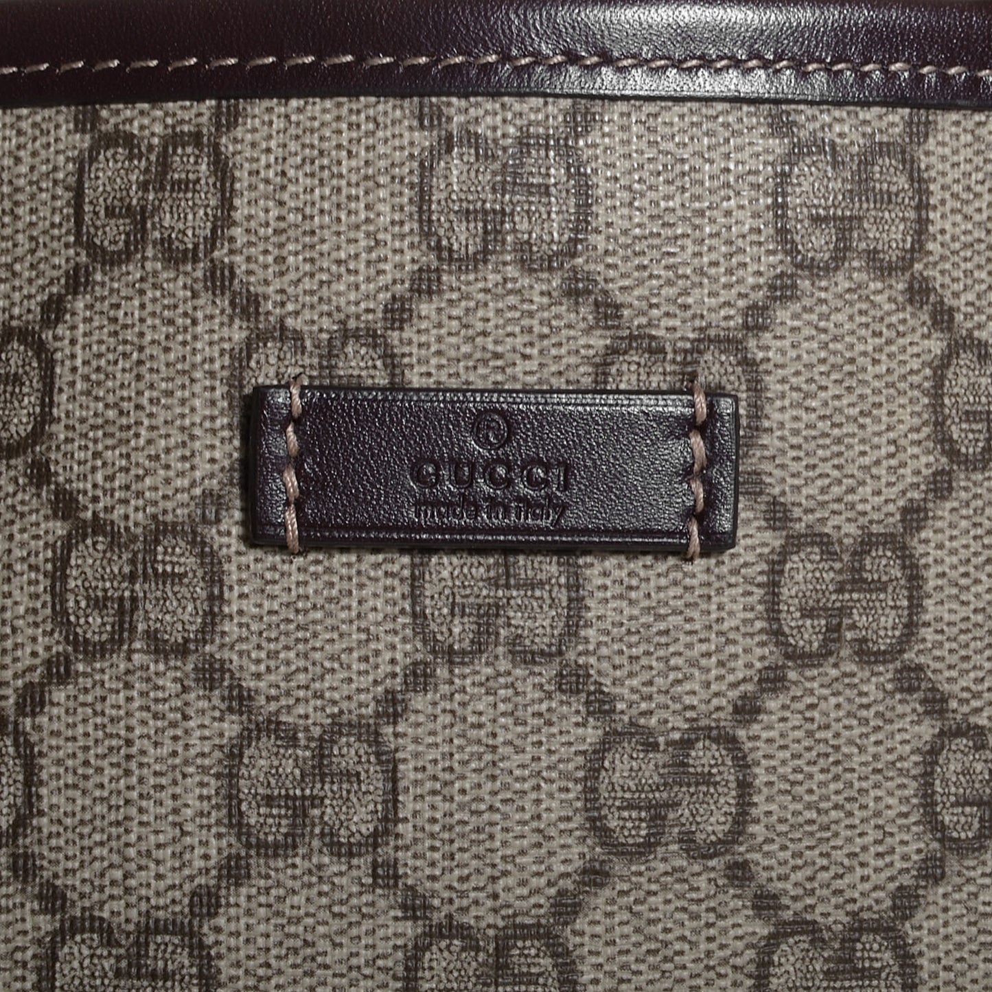 GG Plus Monogram Joy Vertical Tote Dark Brown