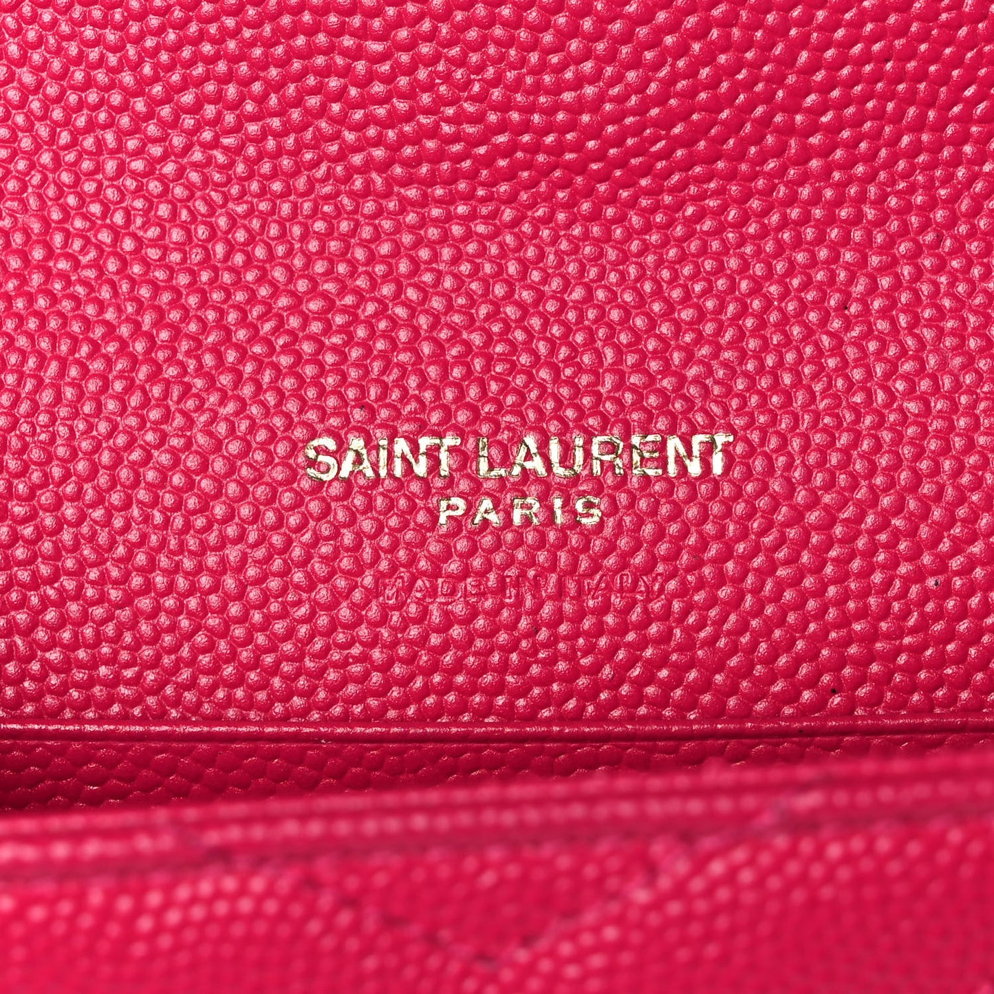Grain De Poudre Matelasse Chevron Small Monogram Envelope Wallet Bubblegum