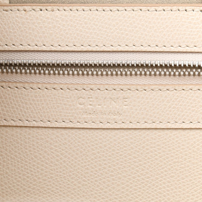 Celine Grained Calfskin Small Vertical Bi-Cabas Cream Black 6 of 10