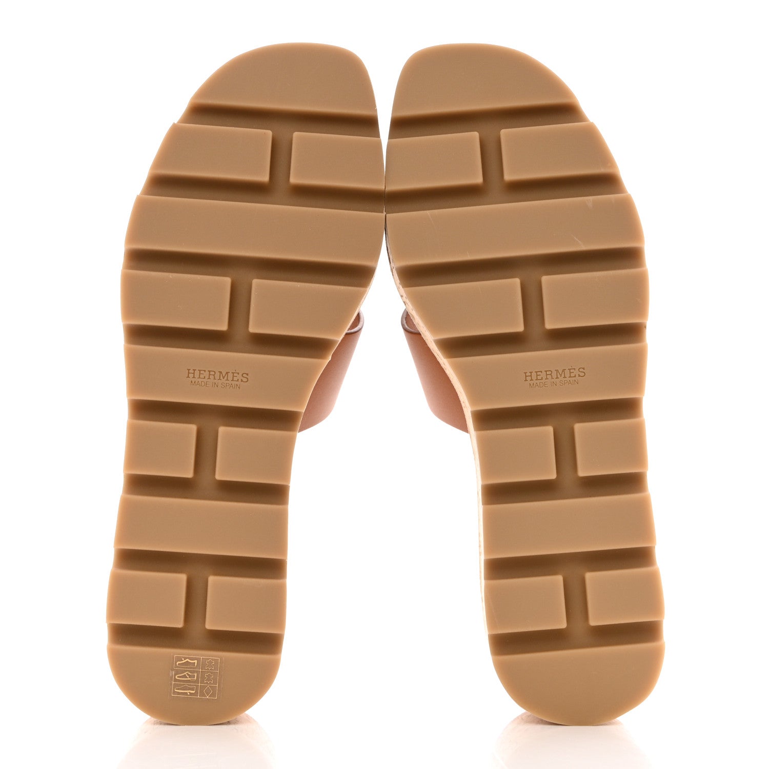 Hermes Calfskin Cork Eze 30 Sandals 37 Marron Glaise 5 of 11