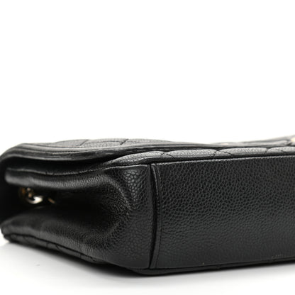 Chanel Caviar Quilted Medium CC Filigree Flap Black 9 of 15