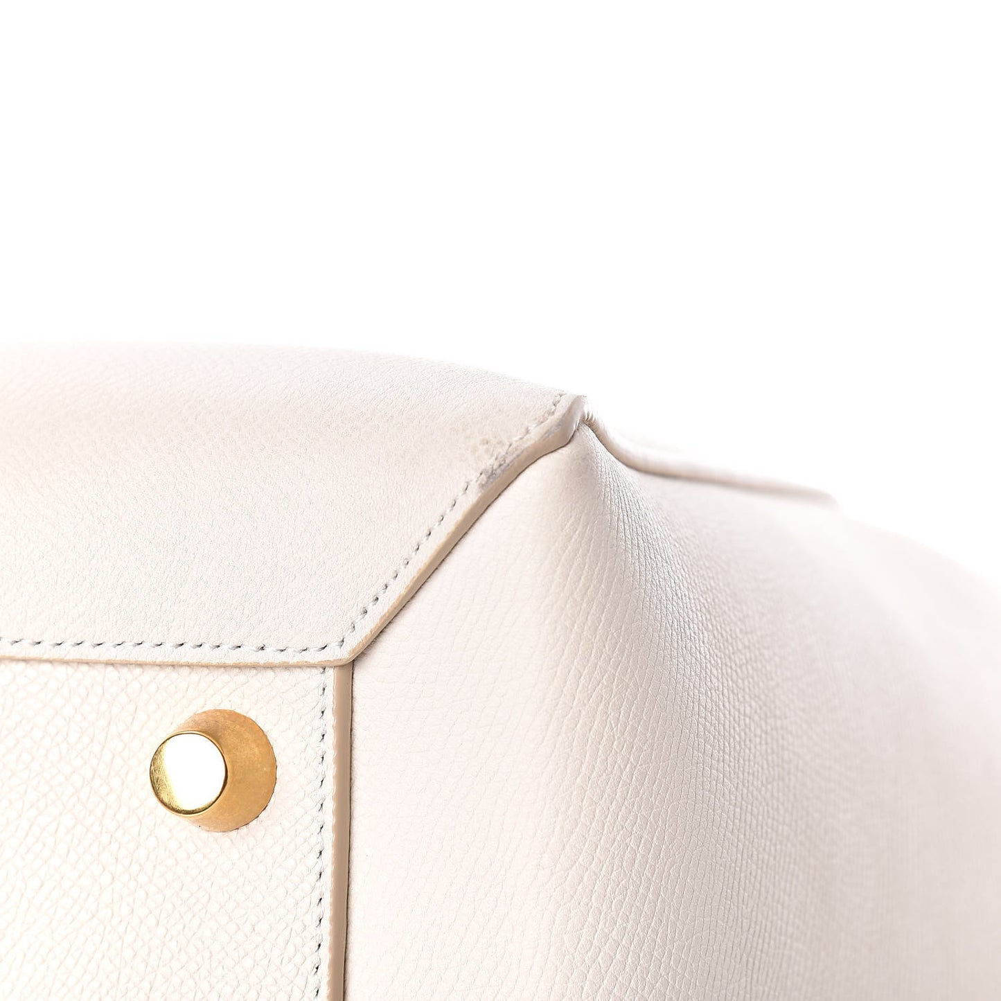 Grained Calfskin Mini Belt Bag White