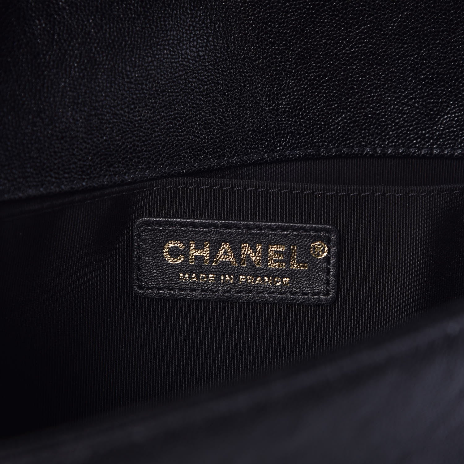 Chanel Caviar Chevron Quilted Medium Boy Flap Black 6 of 8