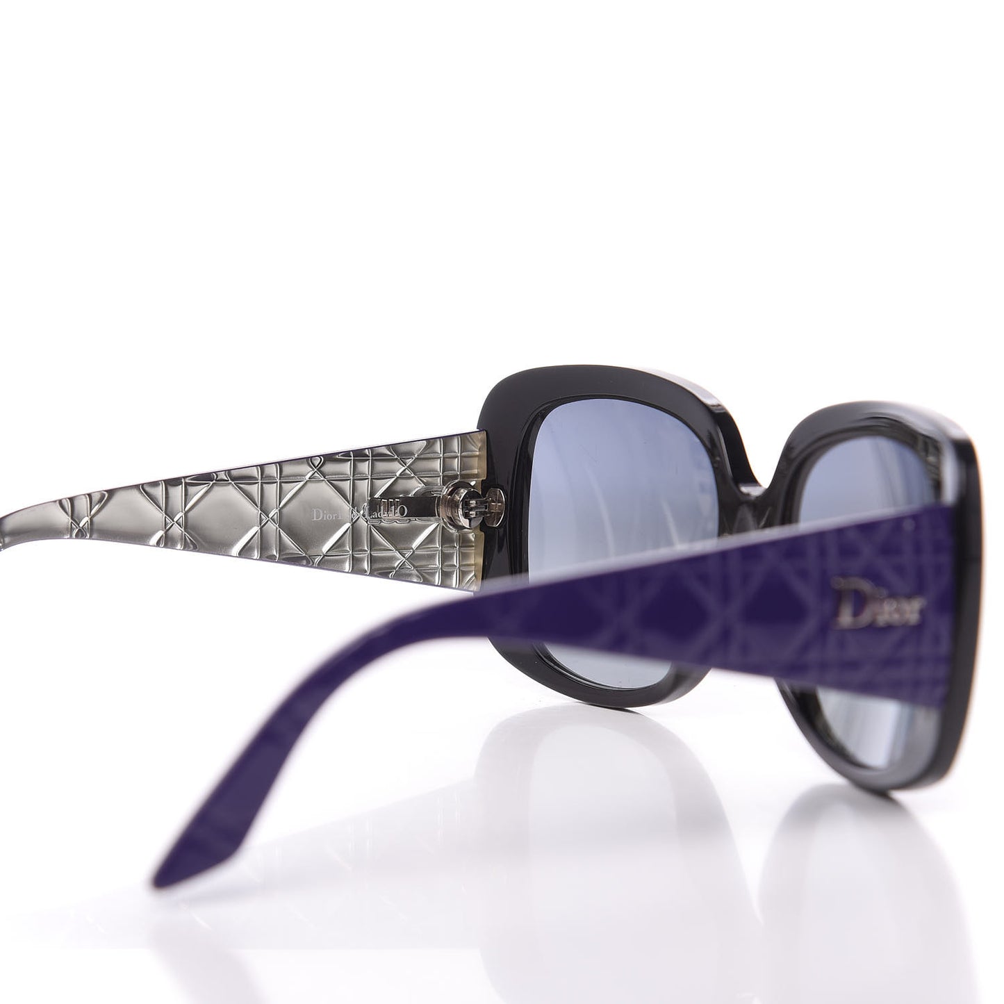 Resin Cannage Dior Lady Lady 10 Sunglasses Black Purple