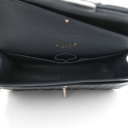 Chanel Caviar Quilted Jumbo Double Flap Dark Blue 5 of 9