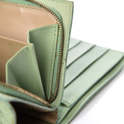 Bottega Veneta Nappa Intrecciato French Flap Wallet Green 8 of 15