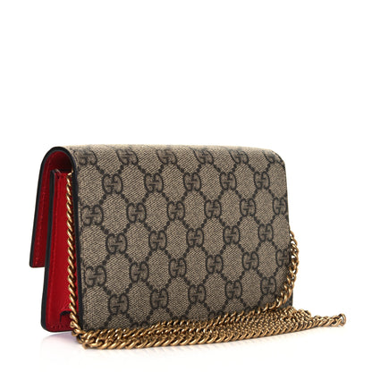 Gucci GG Supreme Monogram Mini Cherry Chain Bag 2 of 9