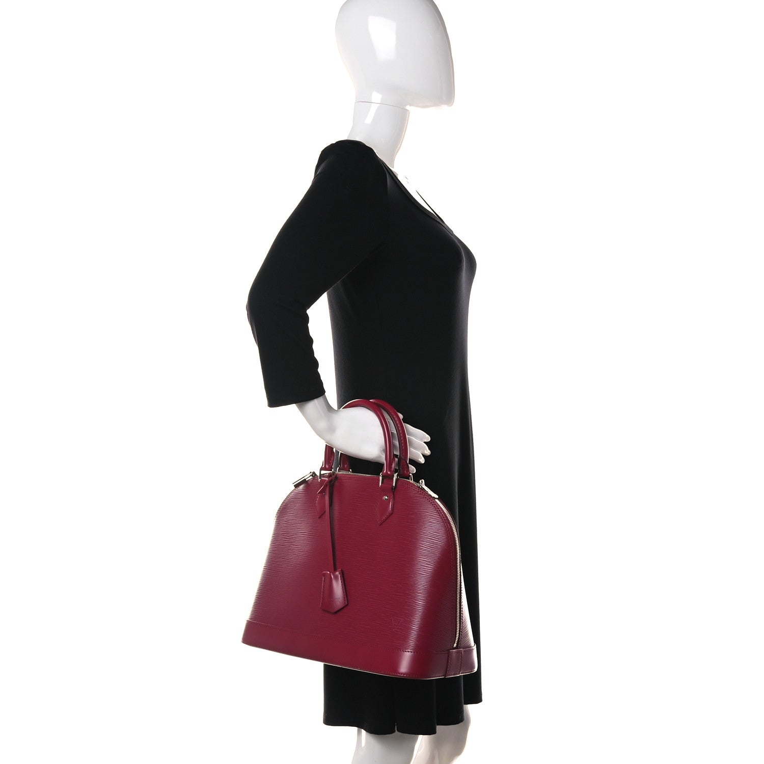 Louis Vuitton Epi Alma MM Fuchsia 3 of 10