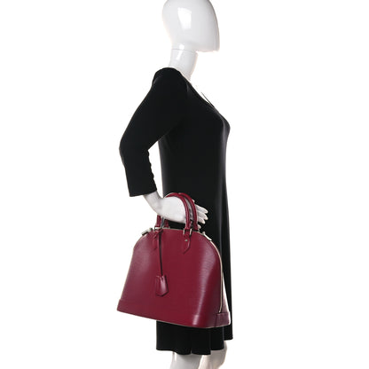 Louis Vuitton Epi Alma MM Fuchsia 3 of 10