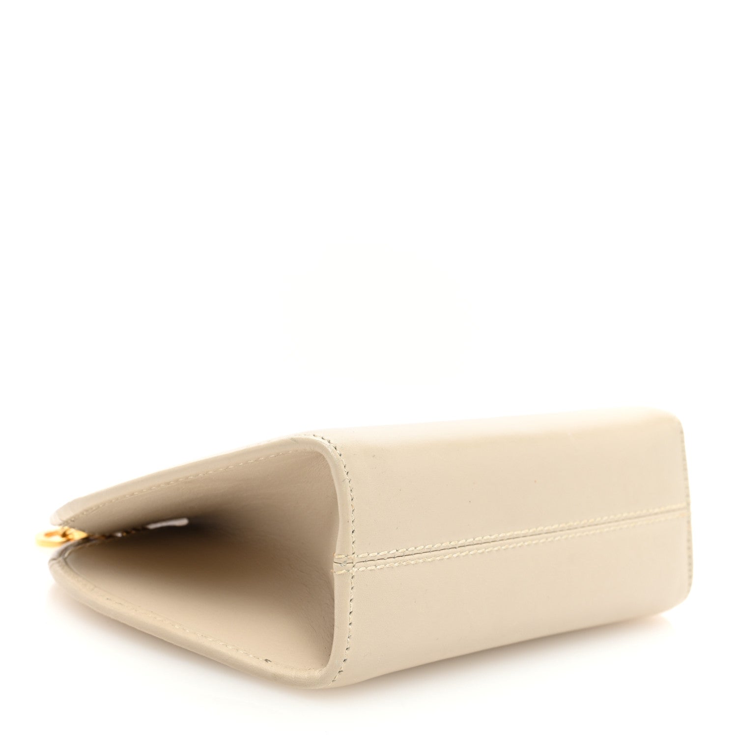 Salvatore Ferragamo Calfskin Gancini Mini Chain Crossbody Ivory 4 of 9