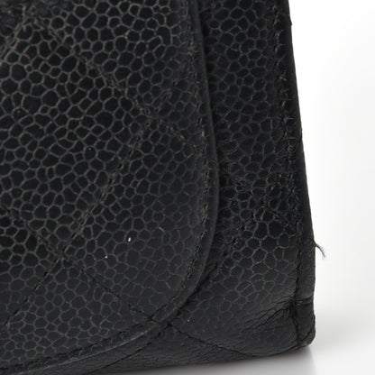 Chanel Caviar Quilted Zipped Pocket Wallet Black 10 of 17