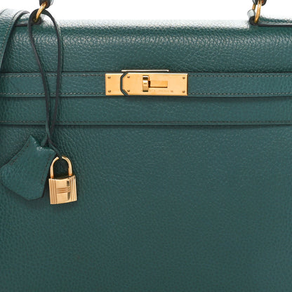 Hermes Ardennes Kelly Sellier 32 Vert Fonce 8 of 10