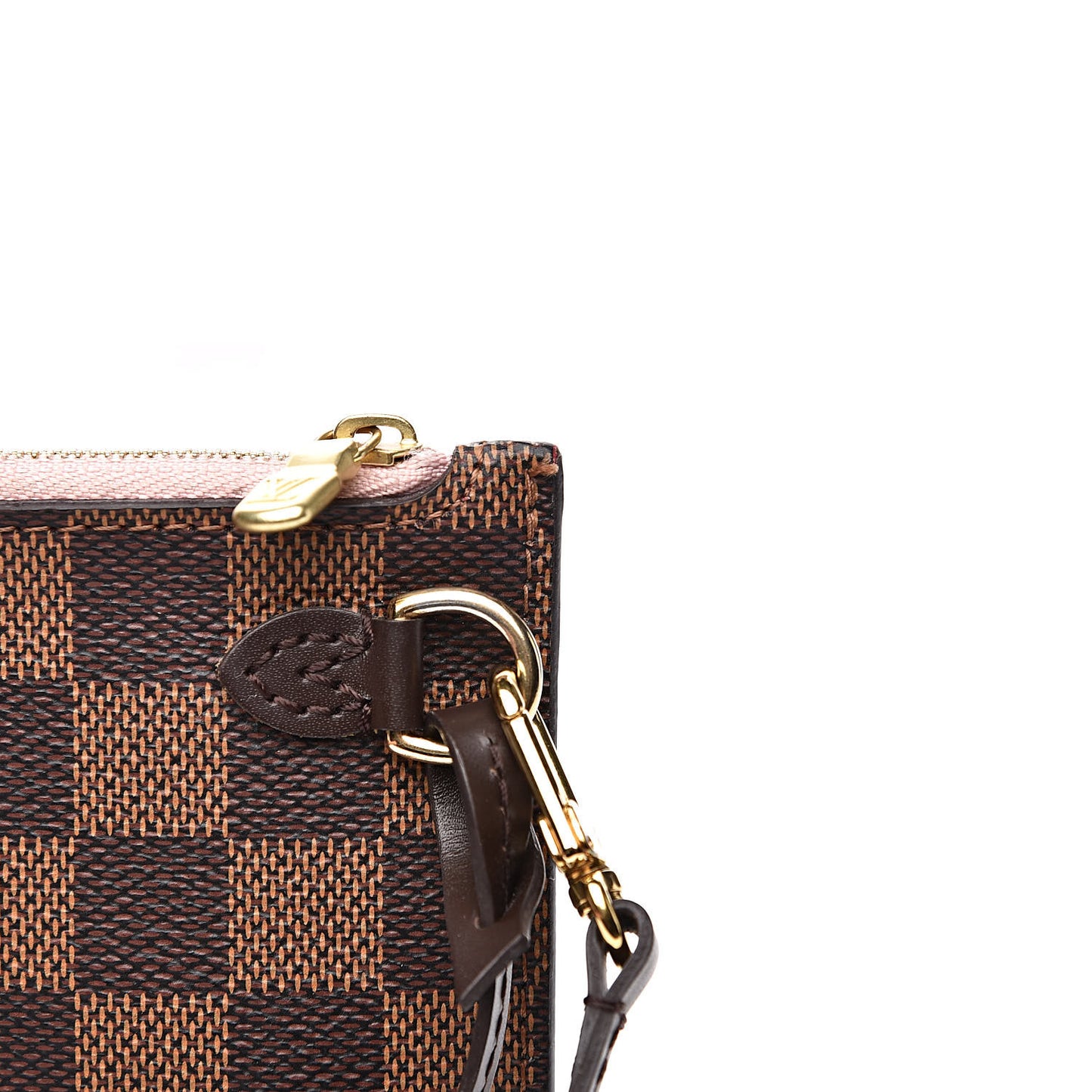 Damier Ebene Neverfull MM GM Pochette Rose Ballerine