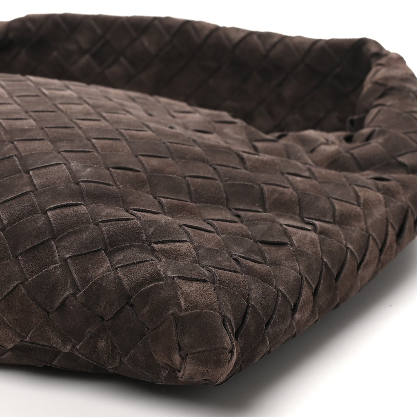 Suede Intrecciato Small Hop Fondant