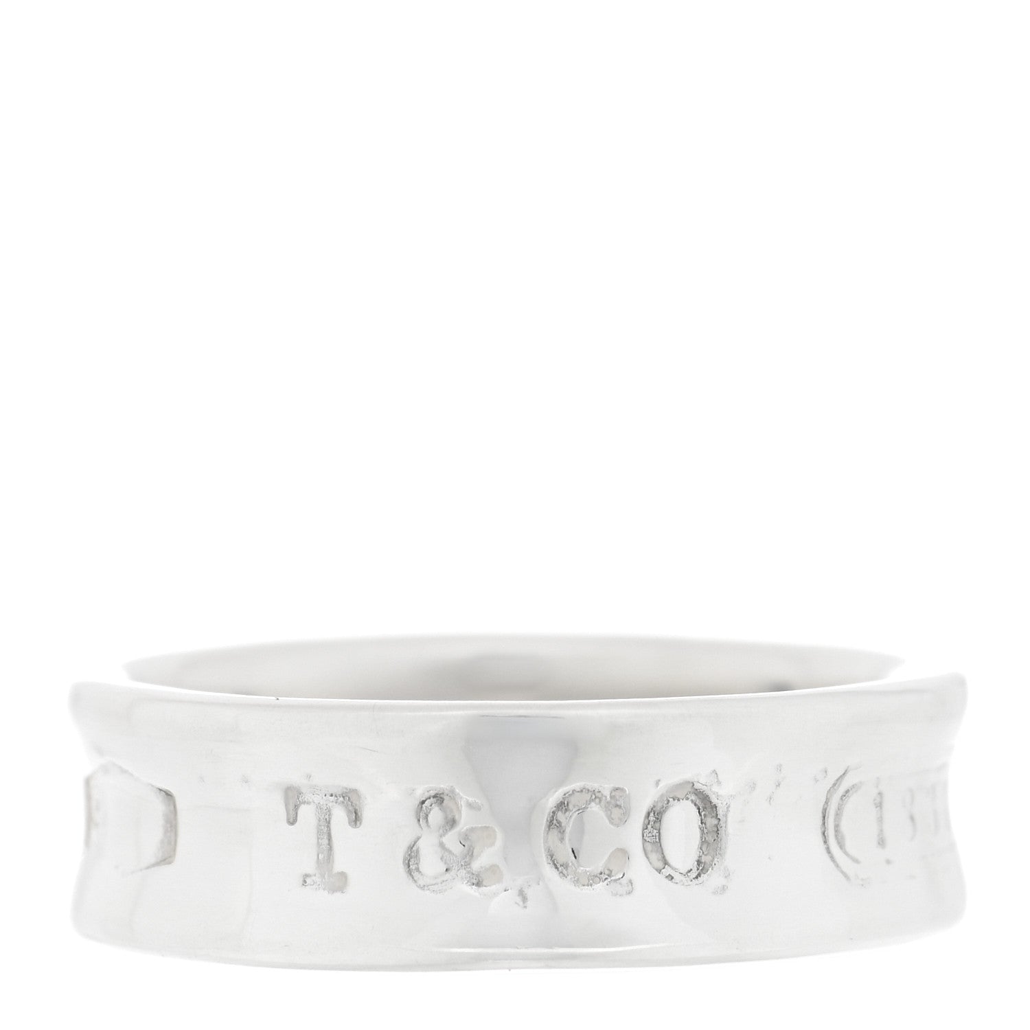 Tiffany Sterling Silver 1837 Band Ring 58 8.5 1 of 4