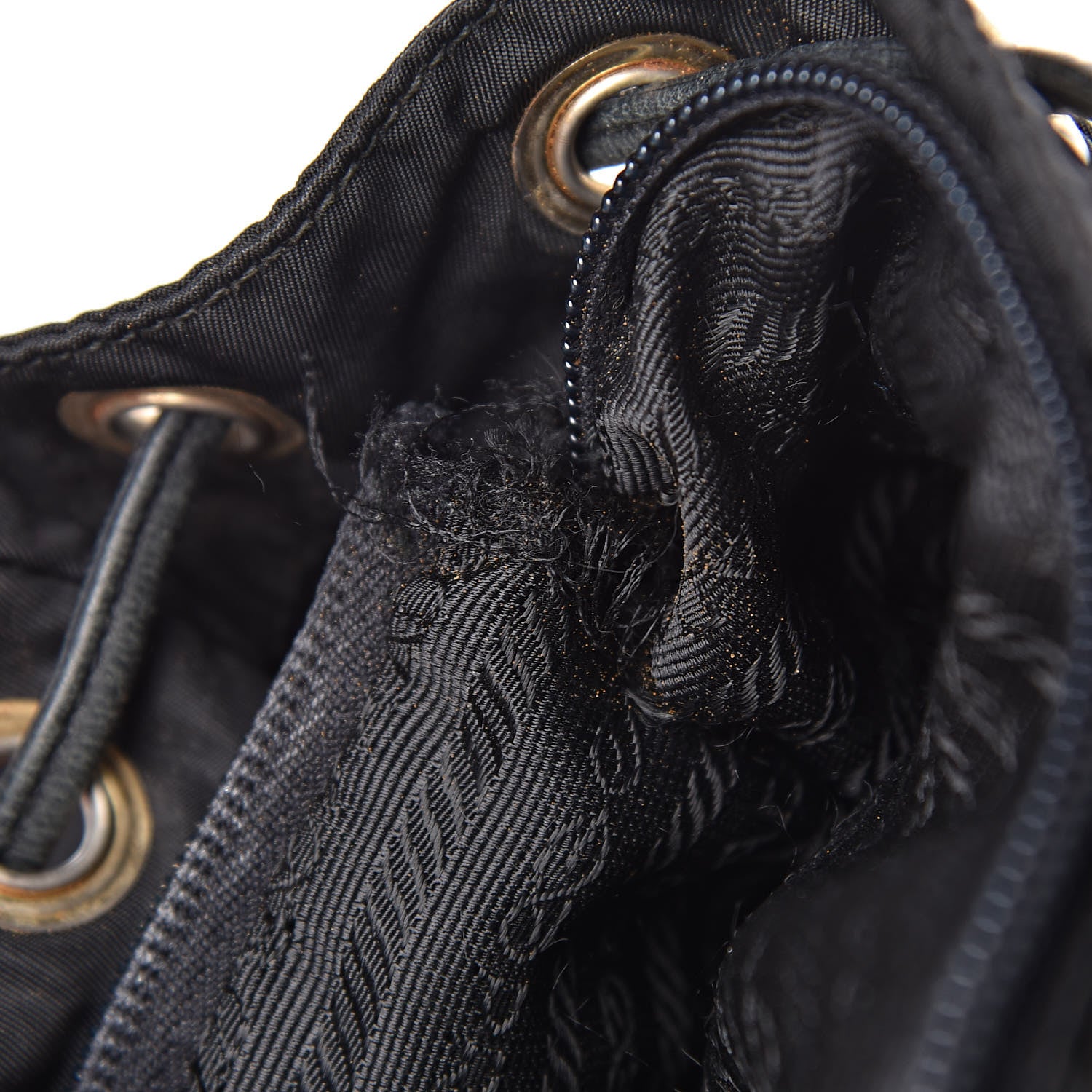 Prada Tessuto Nylon Vela Chain Backpack Black 6 of 17