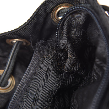 Prada Tessuto Nylon Vela Chain Backpack Black 6 of 17