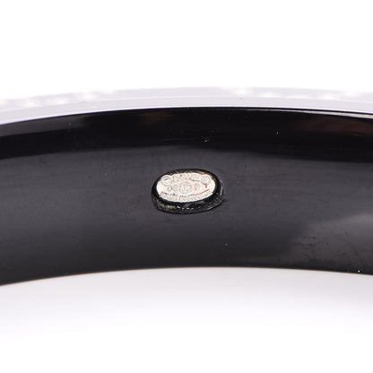 Chanel Resin Pearl Coco Bangle Black 4 of 4