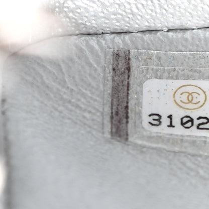 Chanel Metallic Lambskin Quilted Mini Rectangular Flap Silver 7 of 9